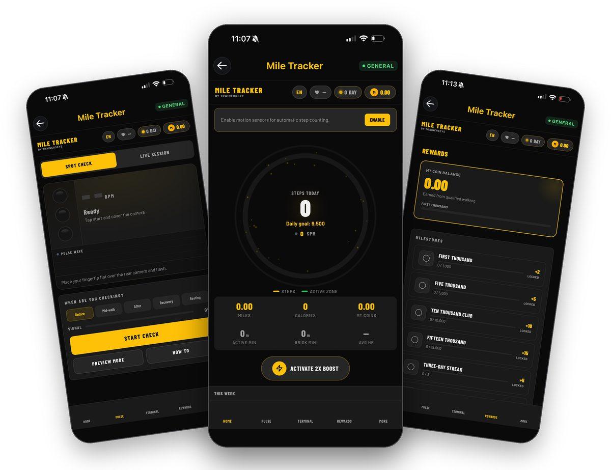 Mile Tracker guide illustration
