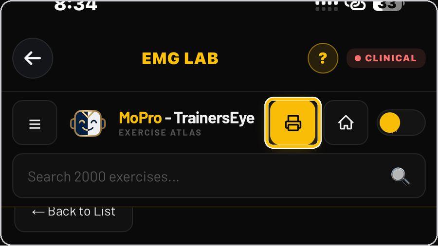 EMG Lab · Print or save the document