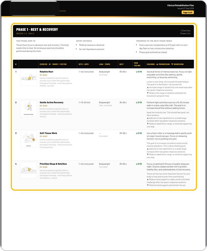 Rehab Builder · Read a phase page