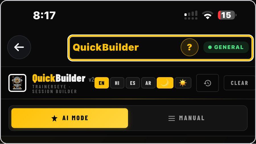 QuickBuilder · Open the tool