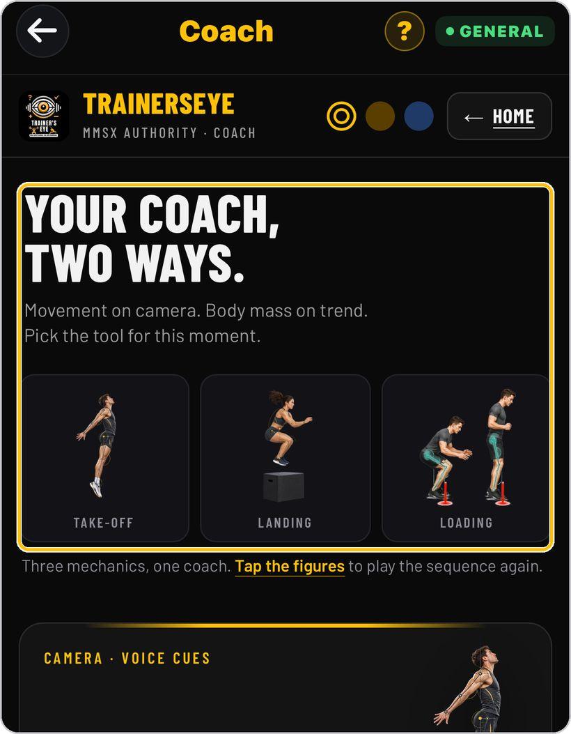 Coach · Pick the tool for this moment