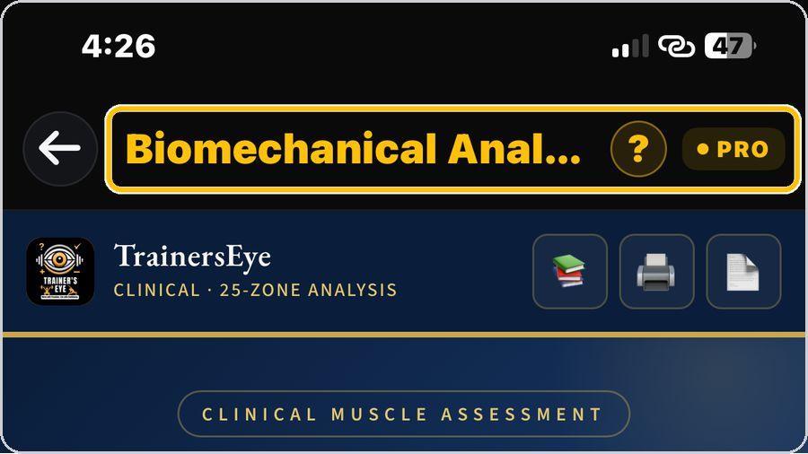 Biomechanical Analysis · Open the tool