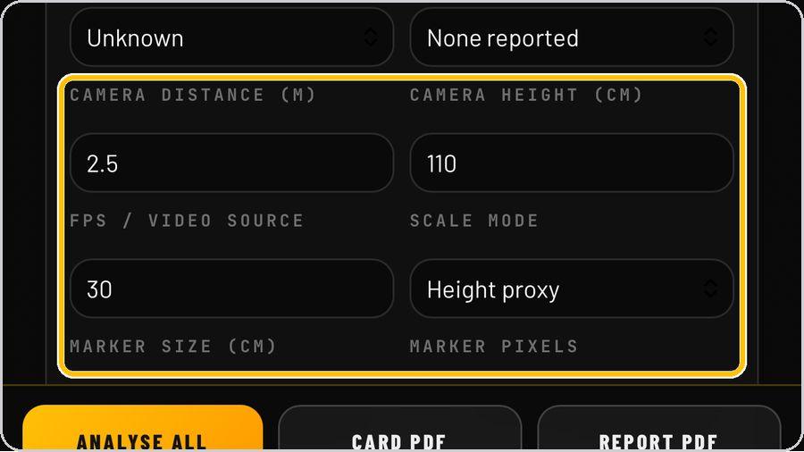 Asymmetry Engine · Calibrate the camera
