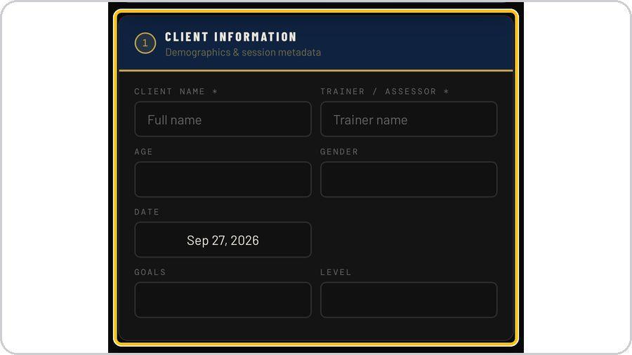 TE-MMOForms · Client information