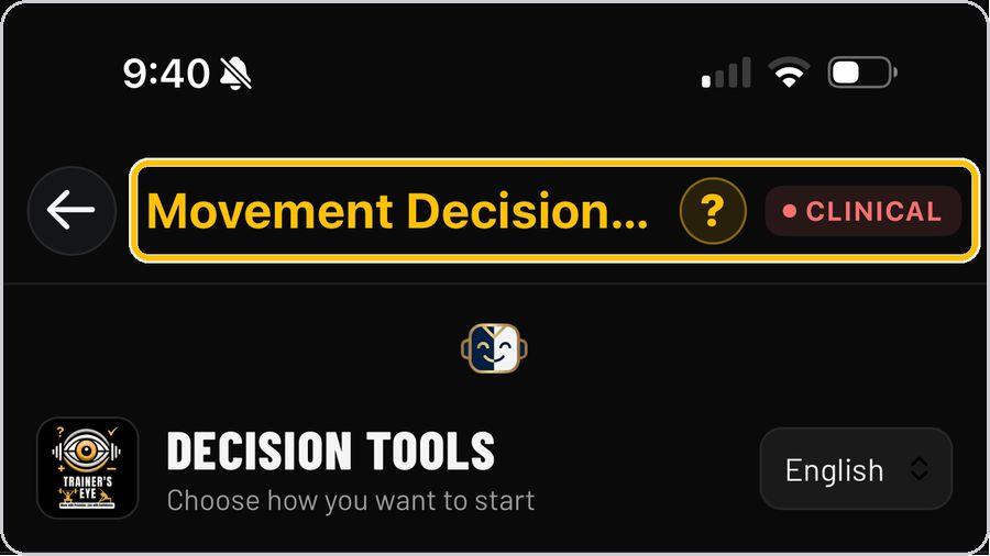 Movement Decision Tool · Open the tool