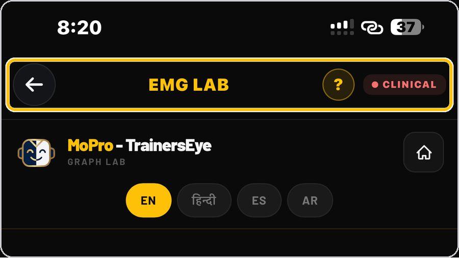 EMG Lab · Open the tool