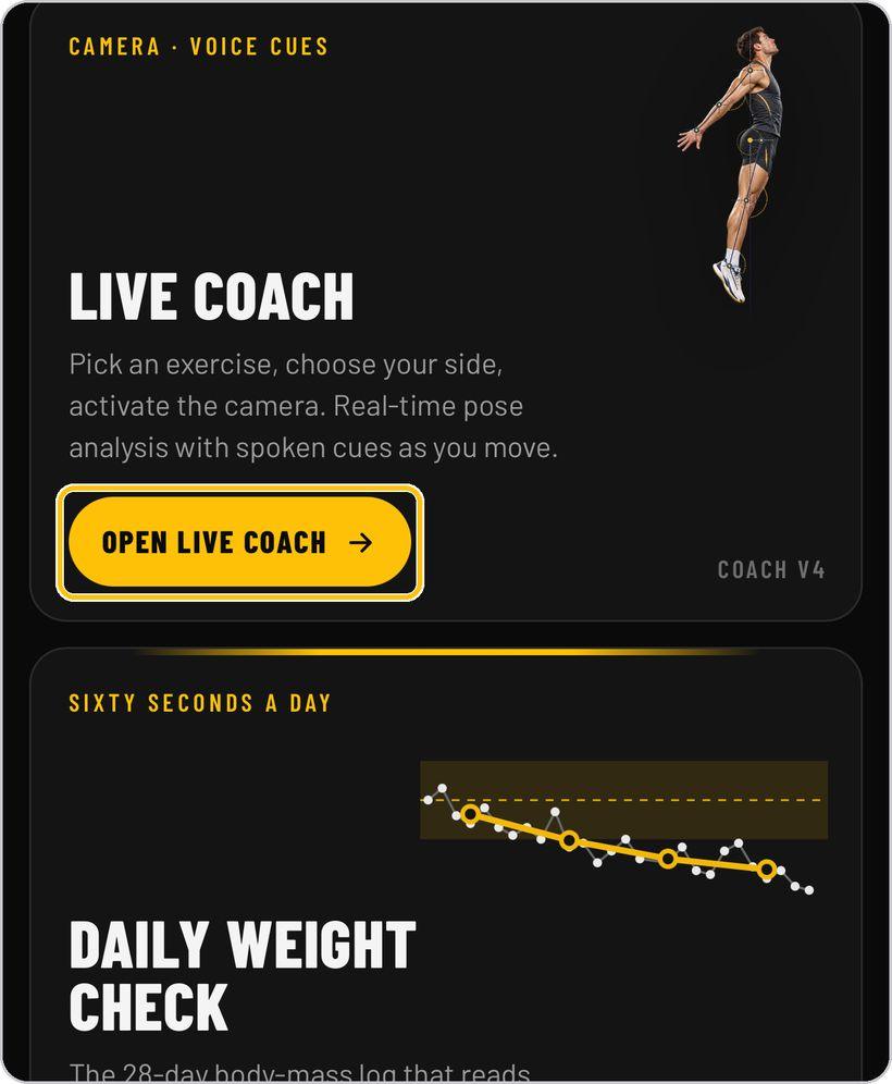 Coach · Open Live Coach