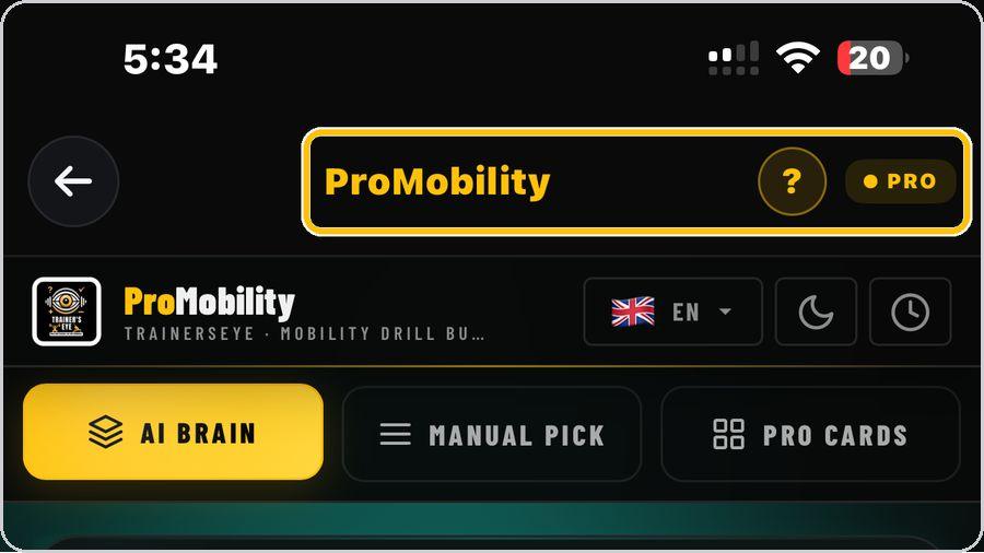 ProMobility · Open the tool