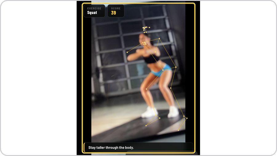 Coach · Move — score, skeleton and cues