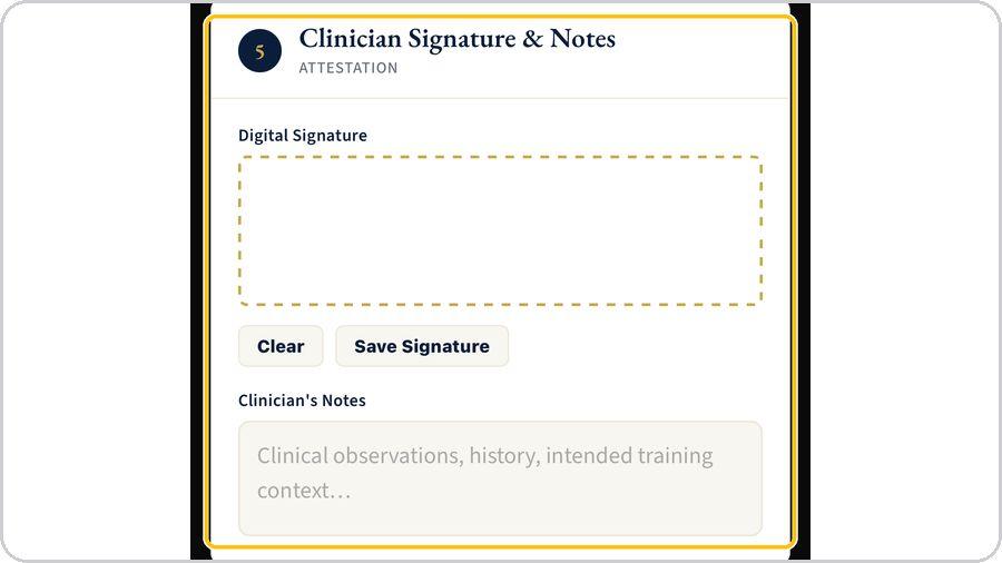Biomechanical Analysis · Signature and notes