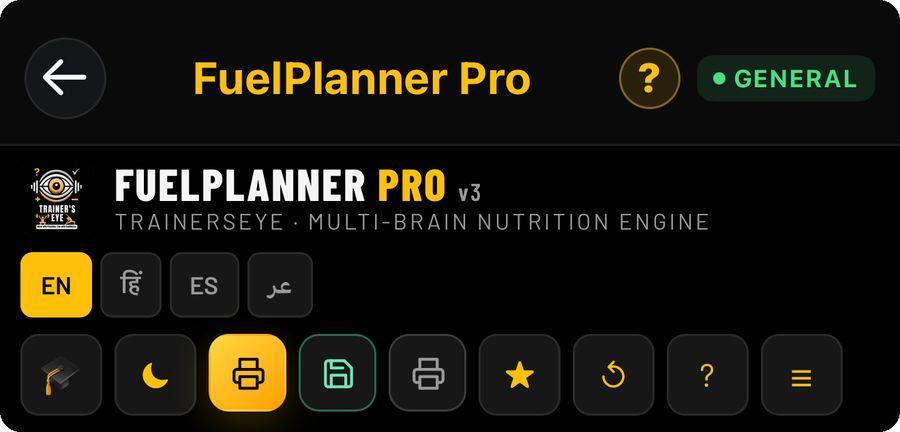 FuelPlanner Pro guide illustration