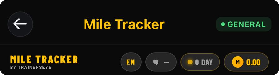 Mile Tracker guide illustration