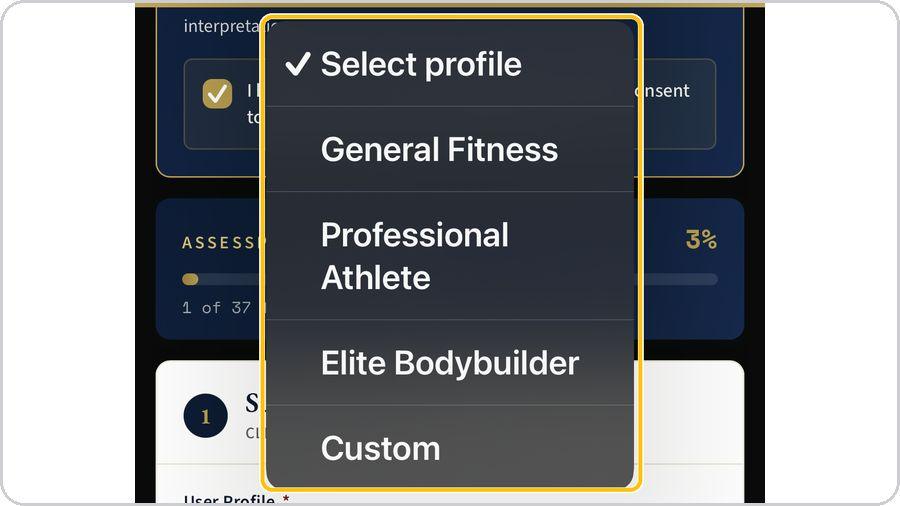 Biomechanical Analysis · Subject profile