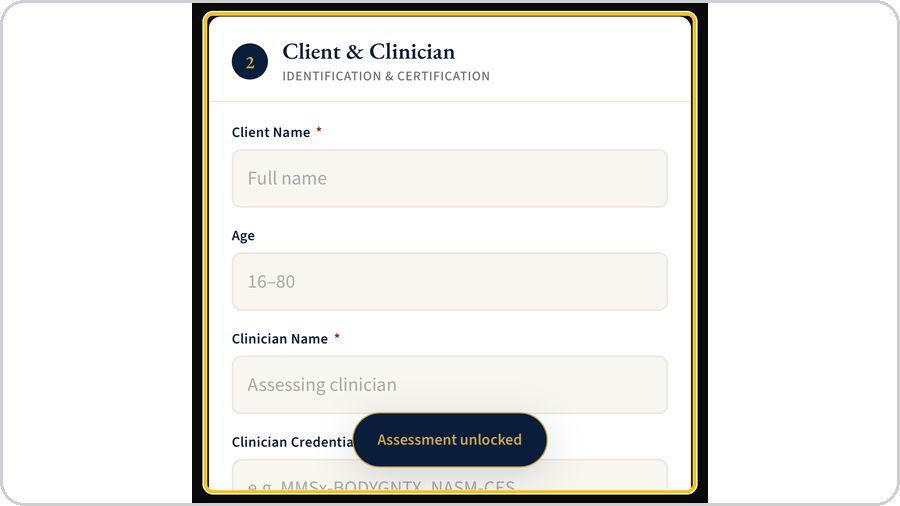 Biomechanical Analysis · Client and clinician