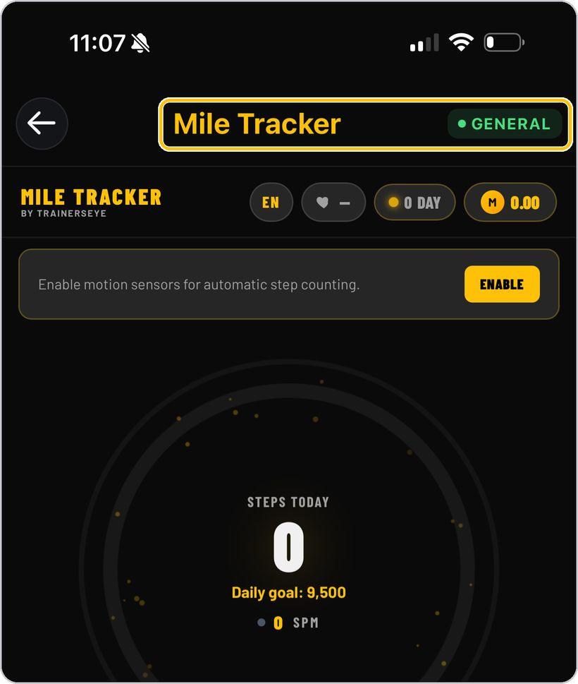 Mile Tracker · Open the tool
