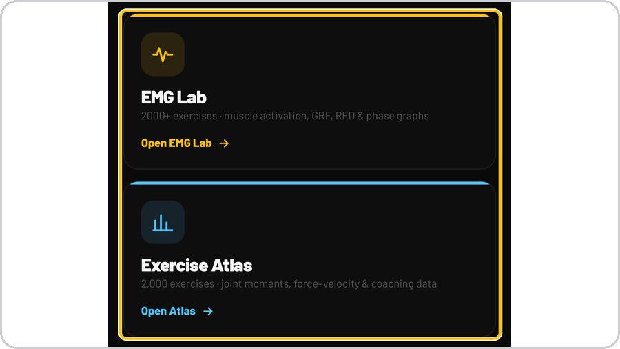 EMG Lab · Choose your lab