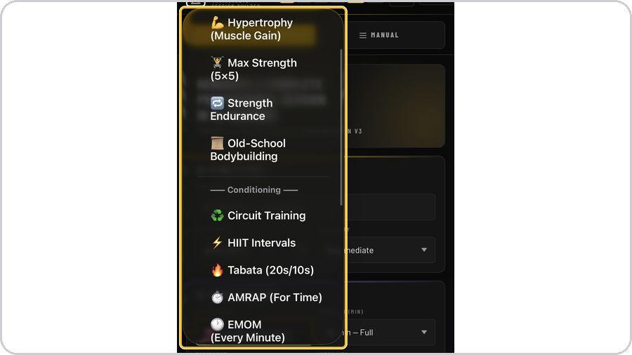 QuickBuilder · Choose the coaching brain