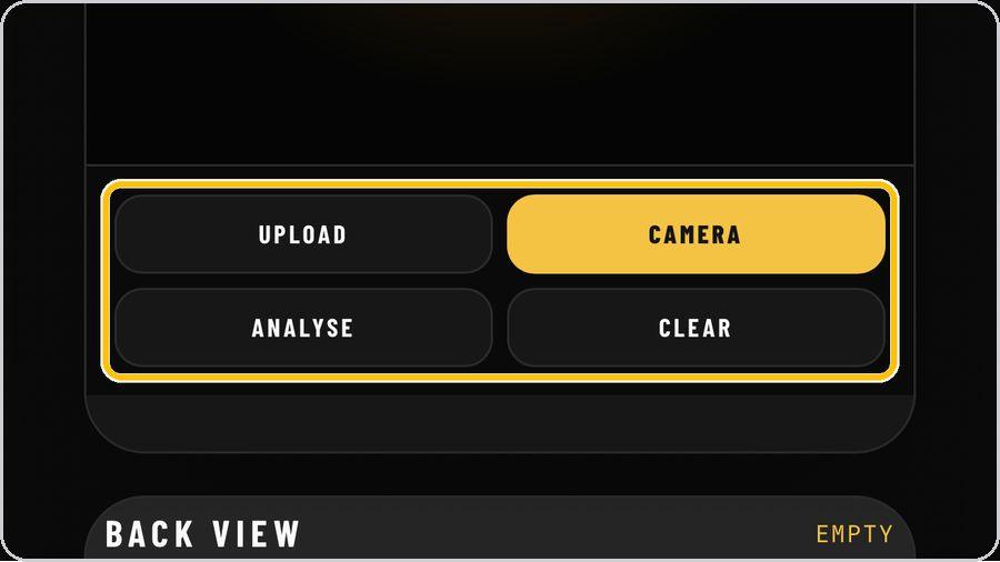 Asymmetry Engine · Upload or camera, analyse, clear