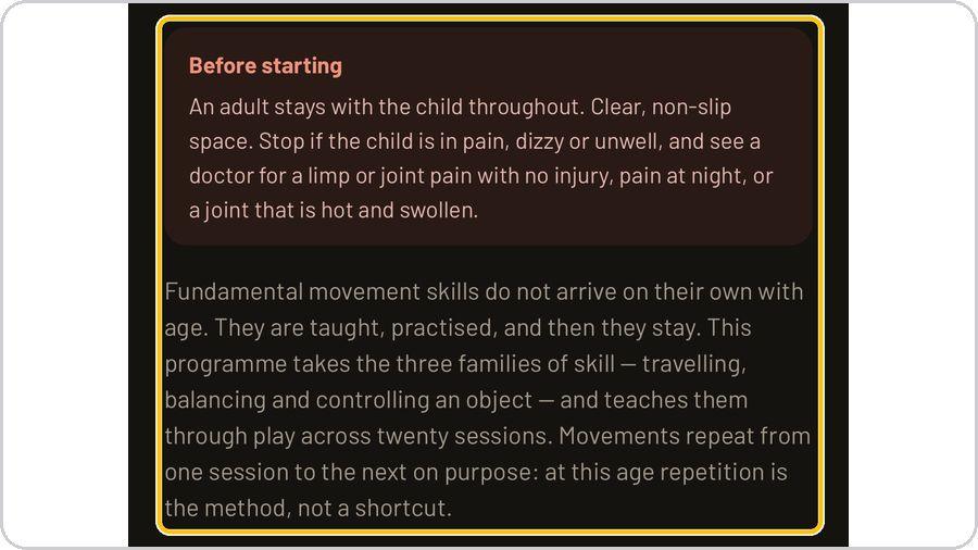 Clinical Rehab Sessions · A kids programme