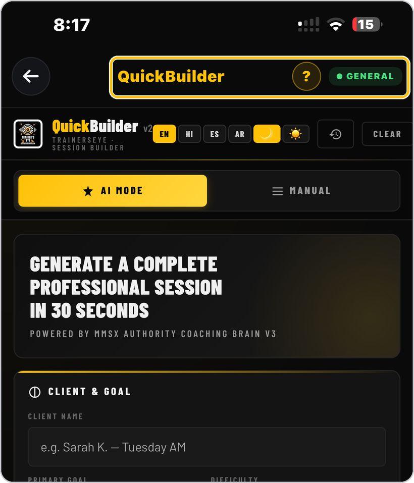 QuickBuilder · Open the tool