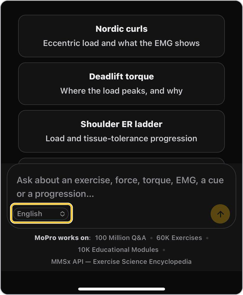 MoPro AI · Choose your language