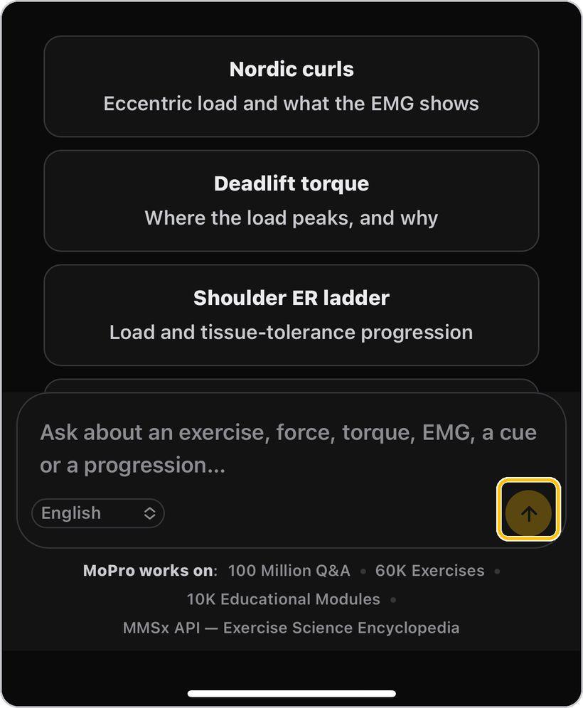 MoPro AI · Send and wait for the answer