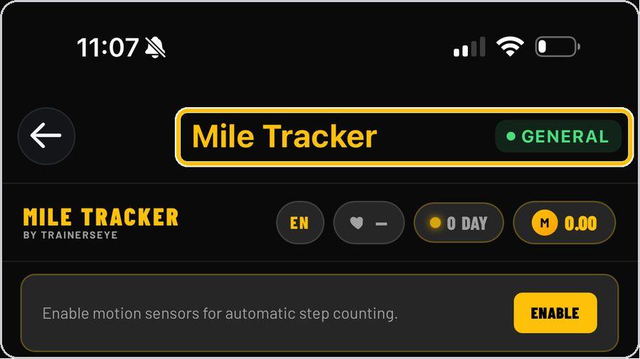 Mile Tracker · Open the tool