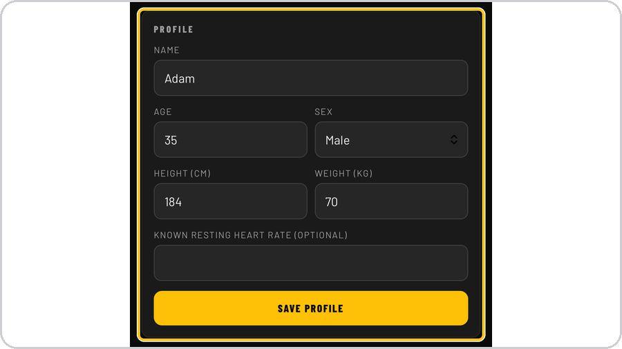 Mile Tracker · Set up your profile