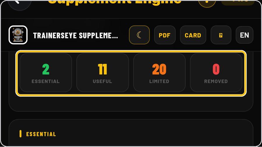 Supplement Engine · Read the summary