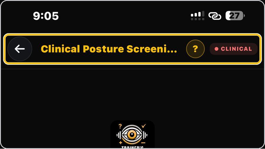 Clinical Posture Screening · Open the tool