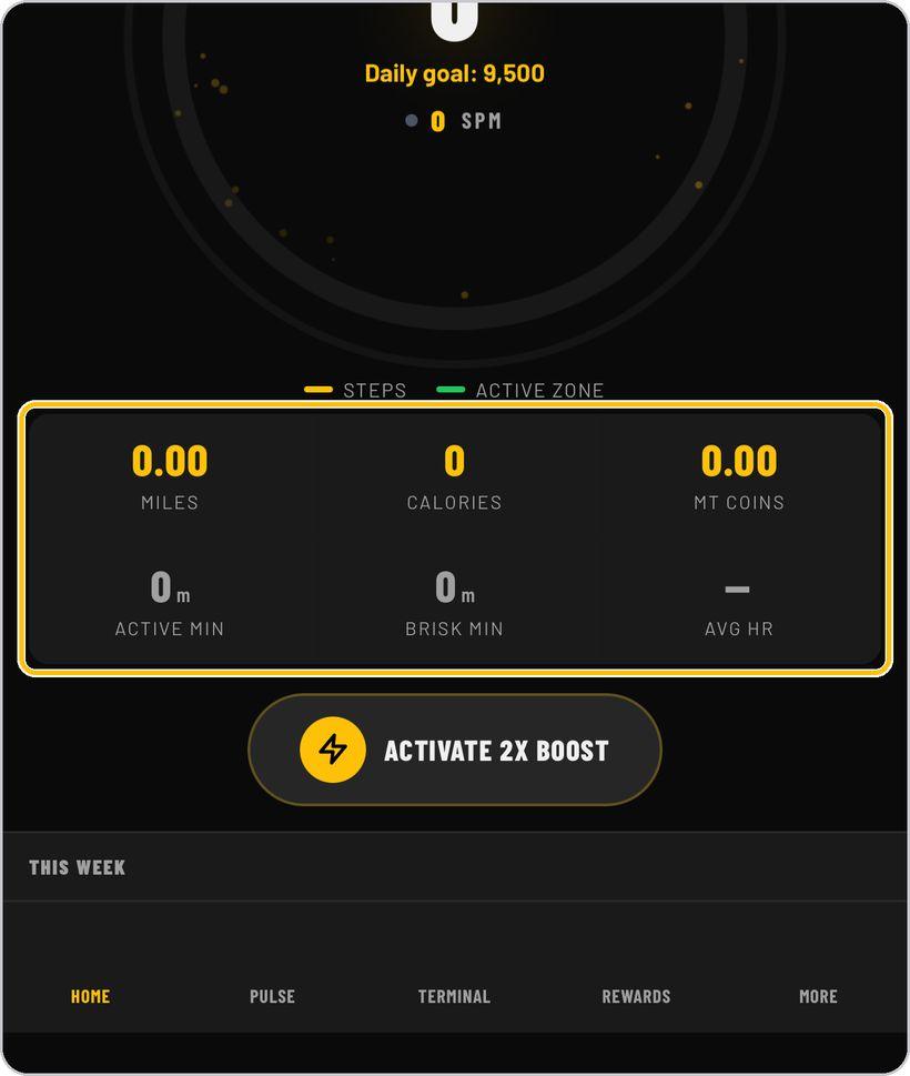 Mile Tracker · Today at a glance