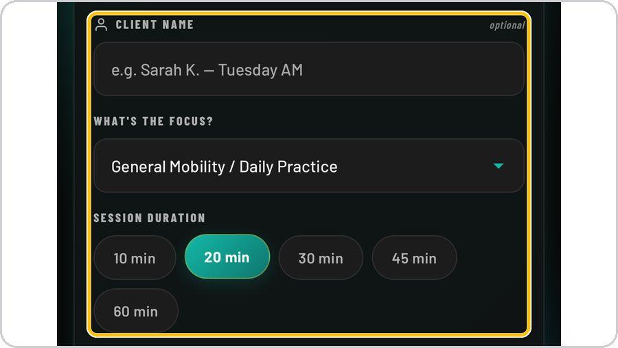 ProMobility · Client, focus and duration