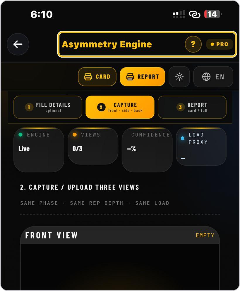 Asymmetry Engine · Open the tool
