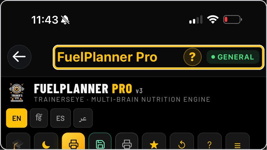 FuelPlanner Pro · Open the tool