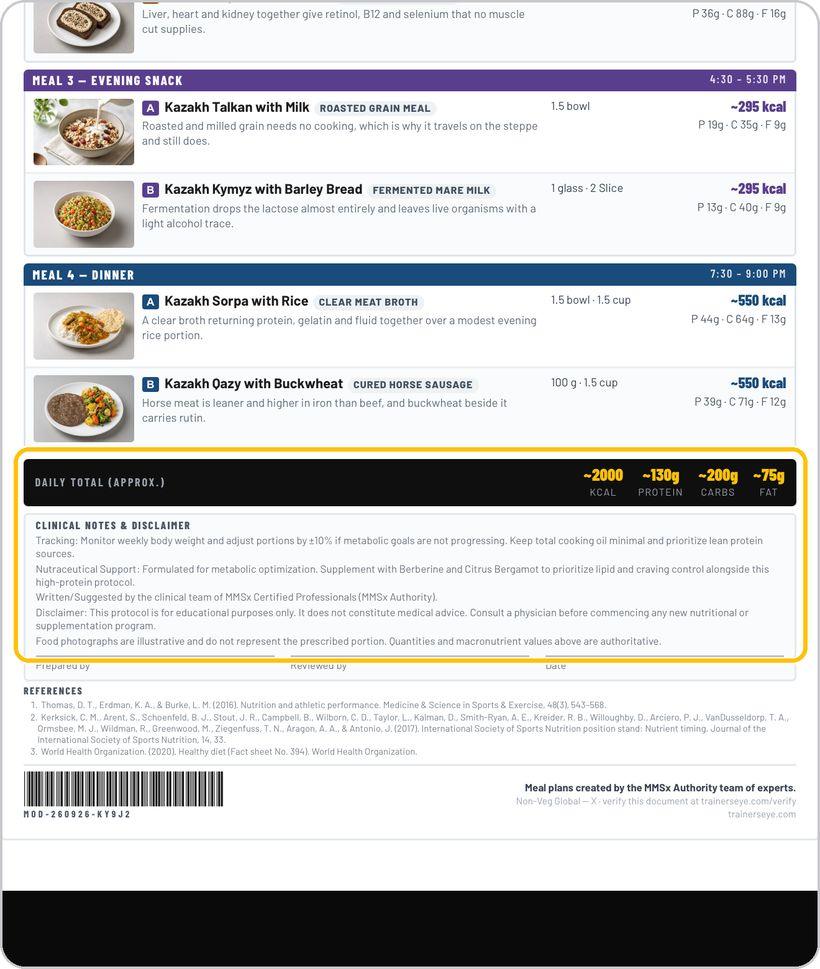 Meal of the Day · Read the clinical document