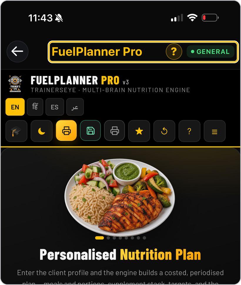 FuelPlanner Pro · Open the tool