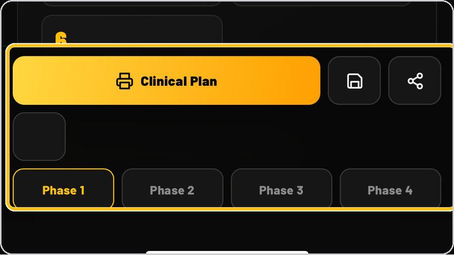 Rehab Builder · Phases and the action bar