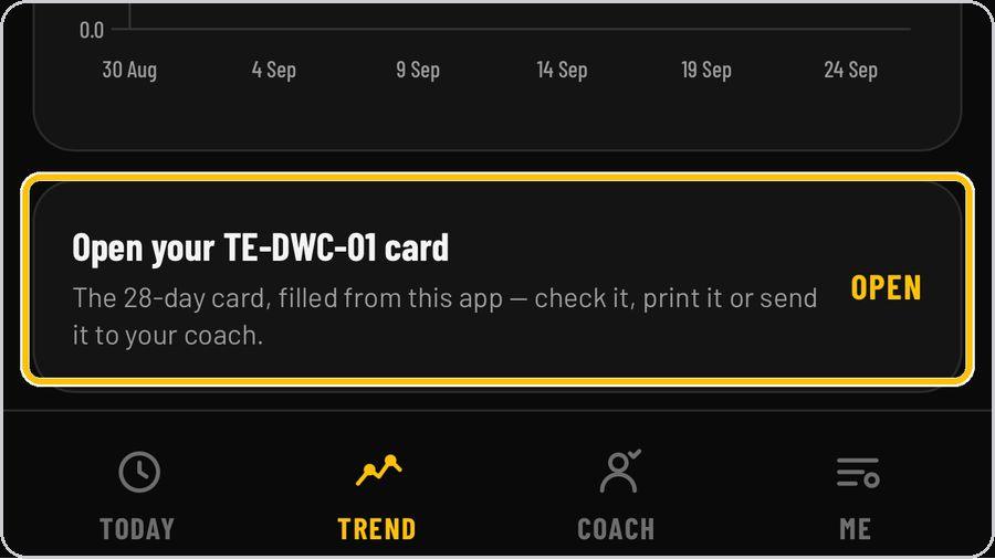 Coach · Your TE-DWC-01 card