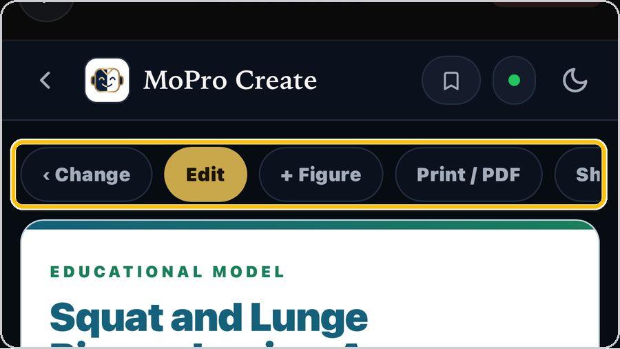 MoPro Create · Print, PDF or share