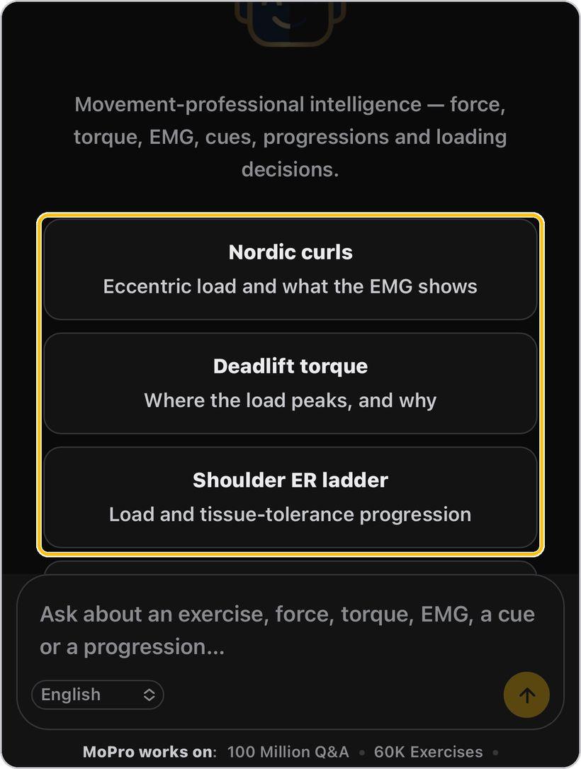 MoPro AI · Start from a suggested question