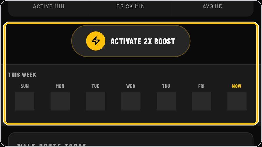 Mile Tracker · Boost, streak and your week