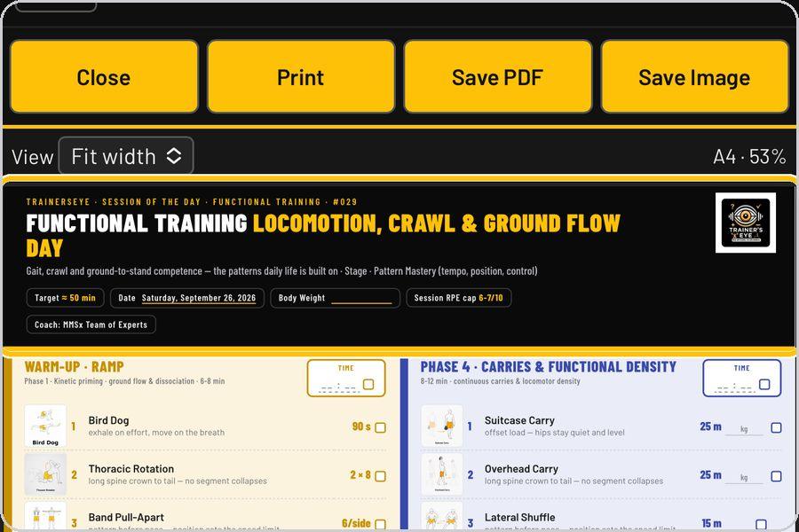 Session of the Day · Read the header